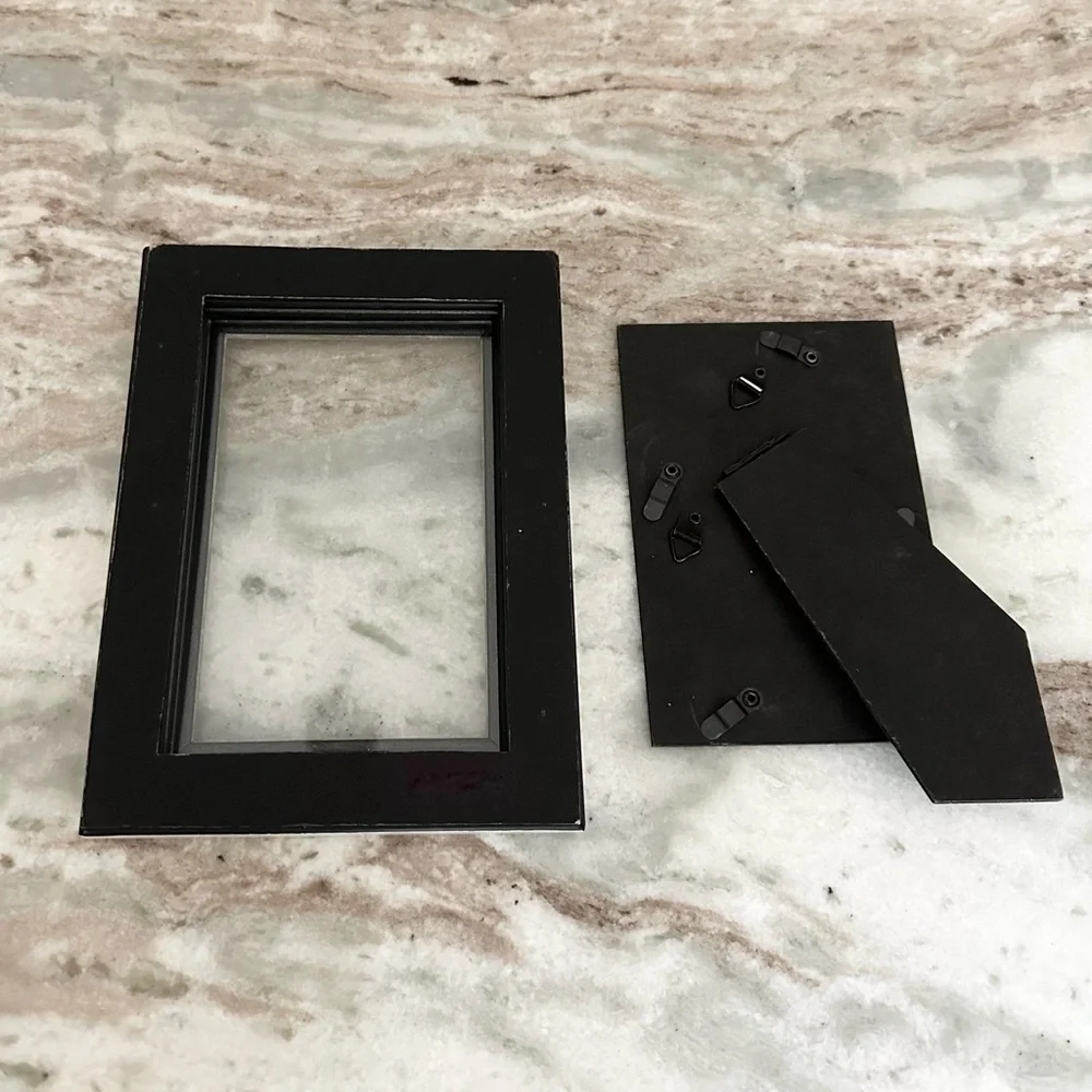4x6 Rustic Whitewashed Look Distressed Two-tone Wood Photo Frame
